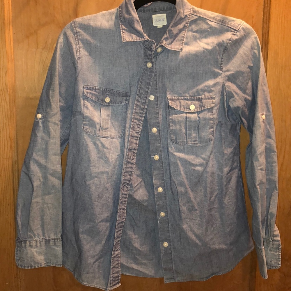 J crew chambray button up